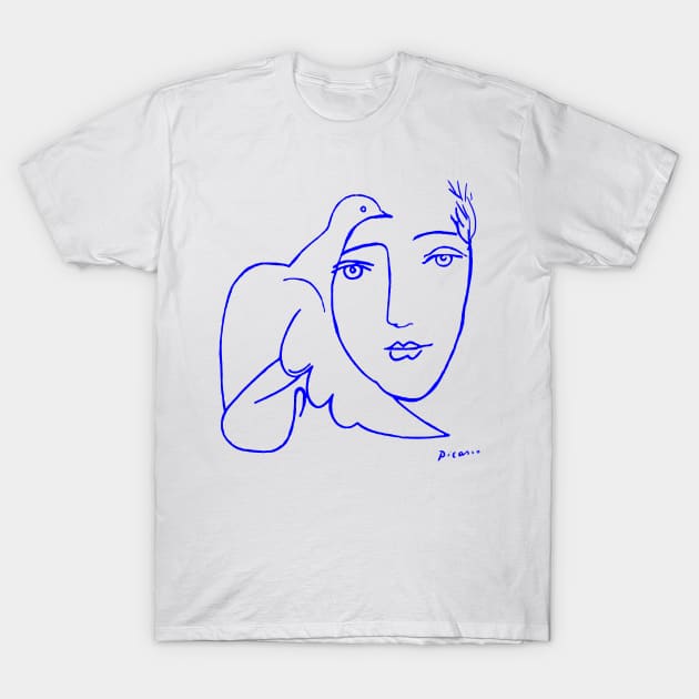 Dove Face by Picasso T-Shirt by eeyebrows